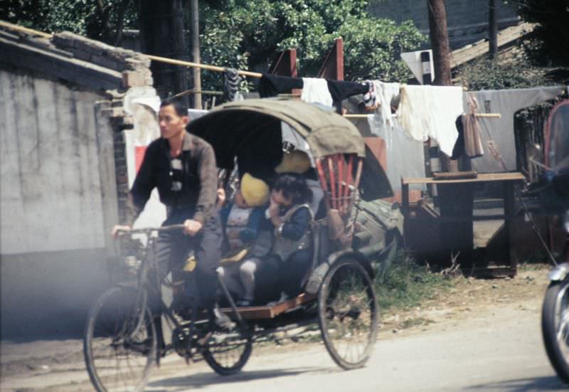 A ‘pedicab’ on street, Taiwan, 1970s