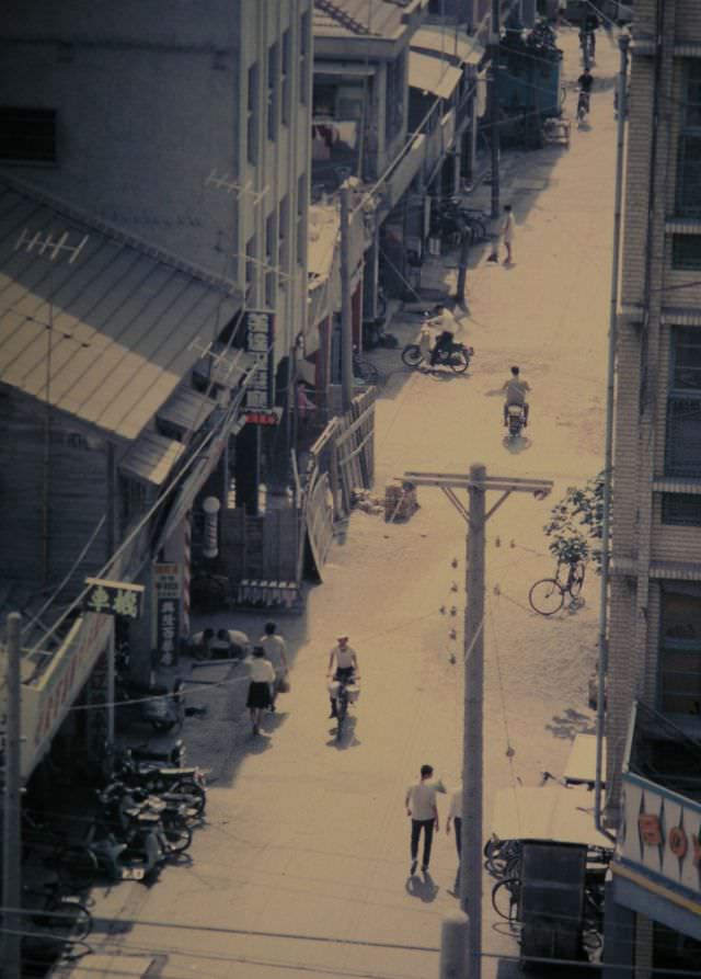 Kaohsiung street scenes, Taiwan, 1970s