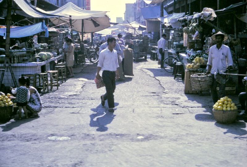Street market, Taiwan, 1970s