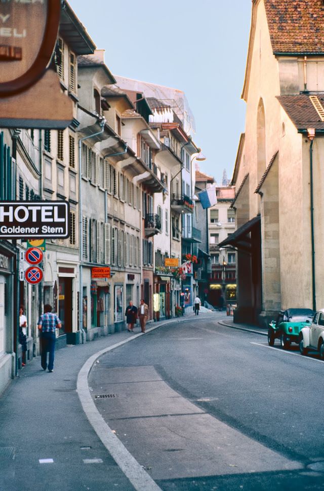 A Luzern street scene, Switzerland, 1980s