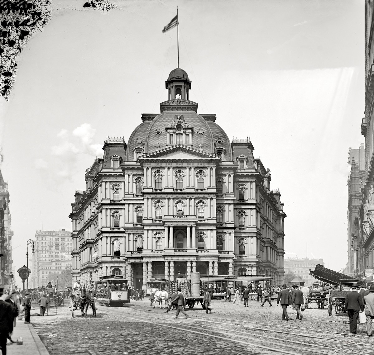 ity Hall Post Office, New York State, 1905.