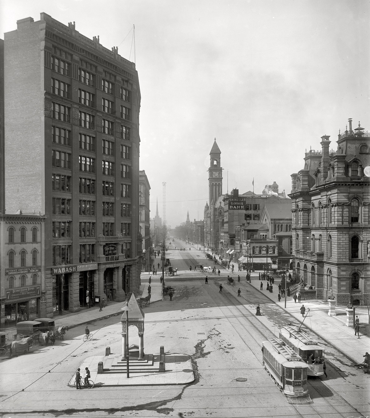 Campus Martius, Detroit, 1890s