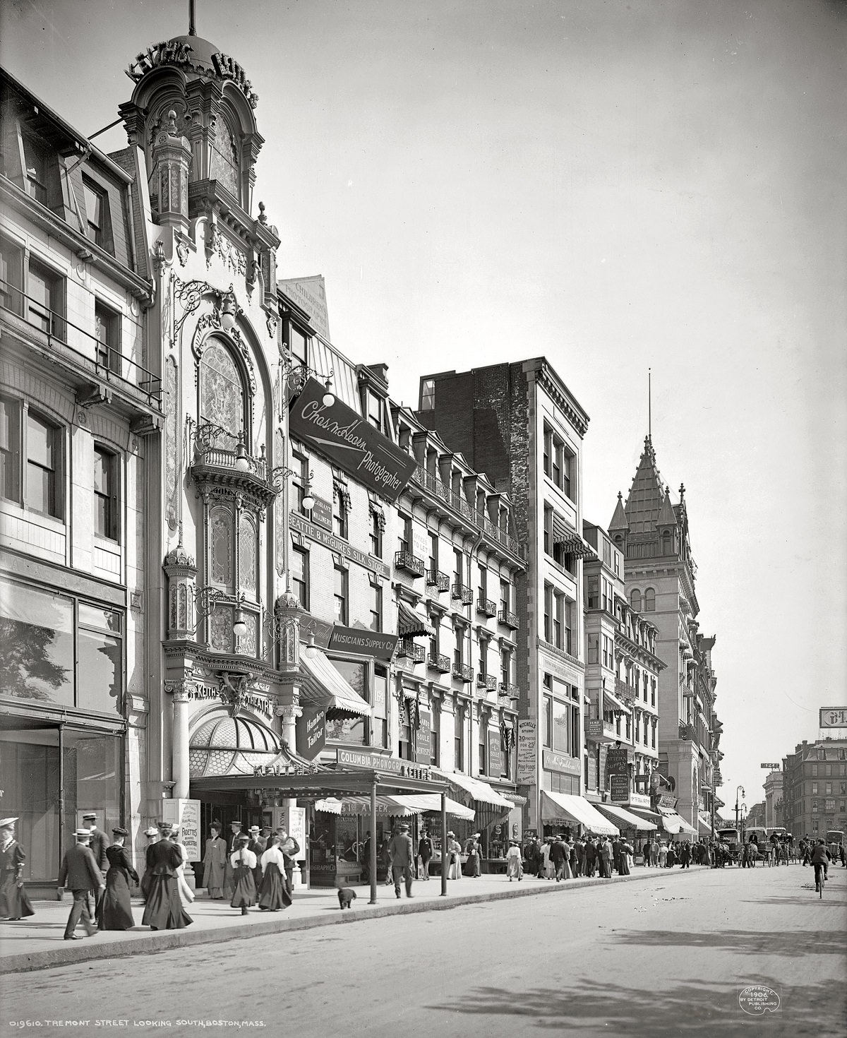 Tremont Street building, Boston, Massachusetts, circa 1906.