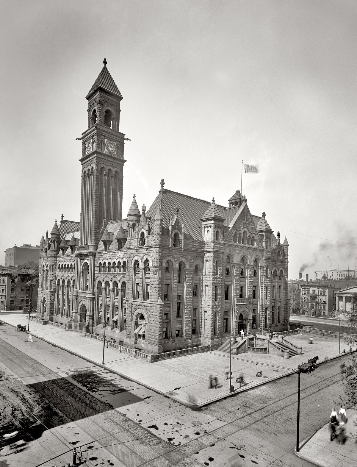 Post Office, Detroit, Michigan, circa 1902.