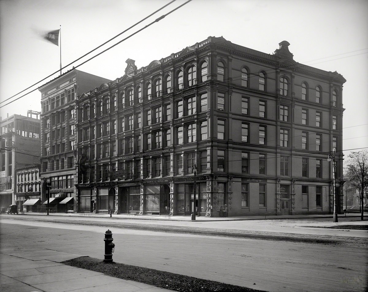 Grand Circus building, Detroit circa 1908.