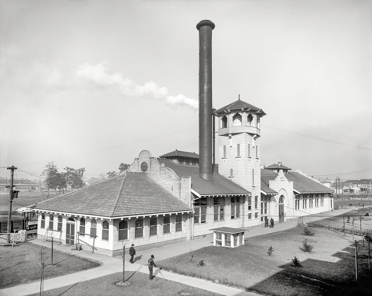 Powerhouse of the Great Southern Hotel, Gulfport, Mississippi, circa 1906.