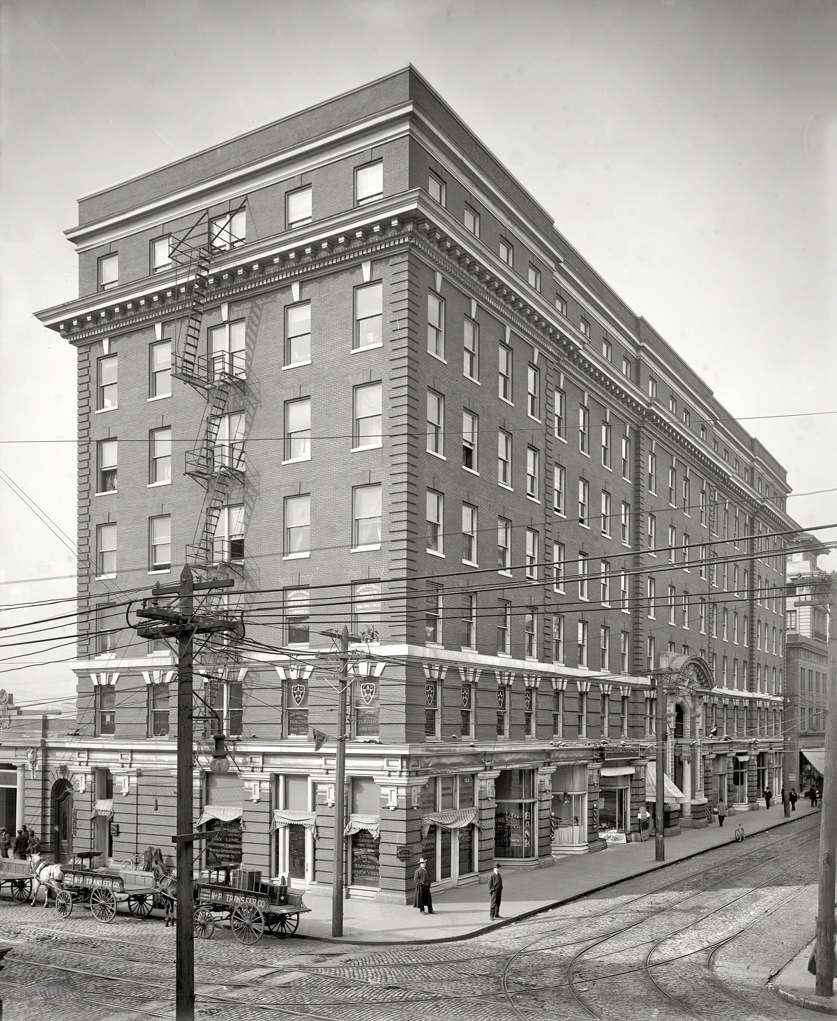 Atlantic Hotel, Granby Street, Norfolk, Virginia, circa 1906.
