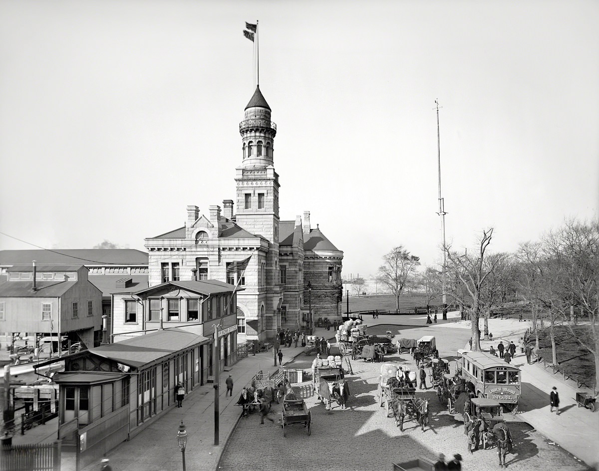 Barge Office, New York, 1900.