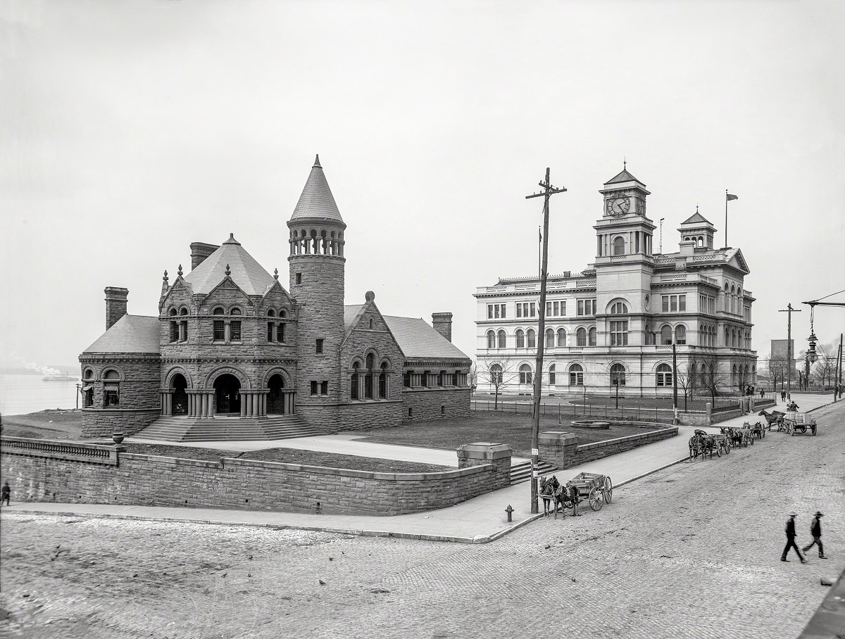 Cossitt Library and Post Office, Memphis, Tennessee, 1906.