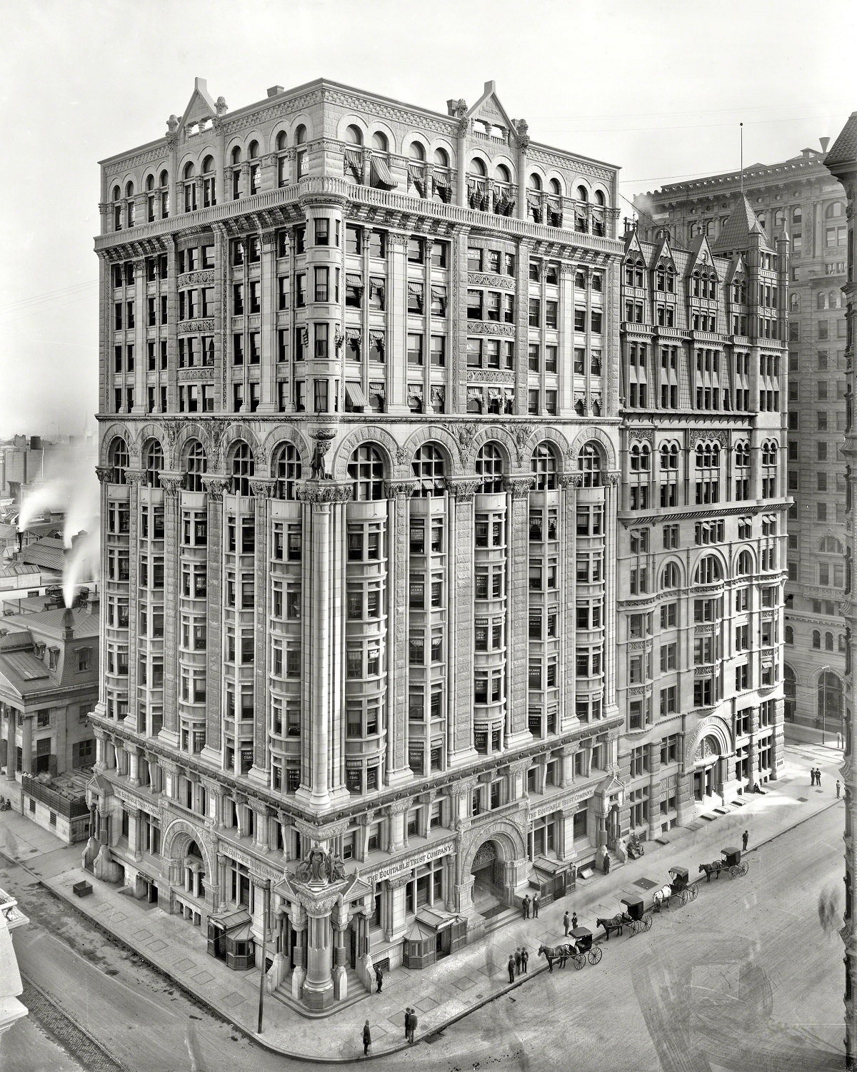 Betz Building, Broad and South Penn Square, Philadelphia circa 1900.