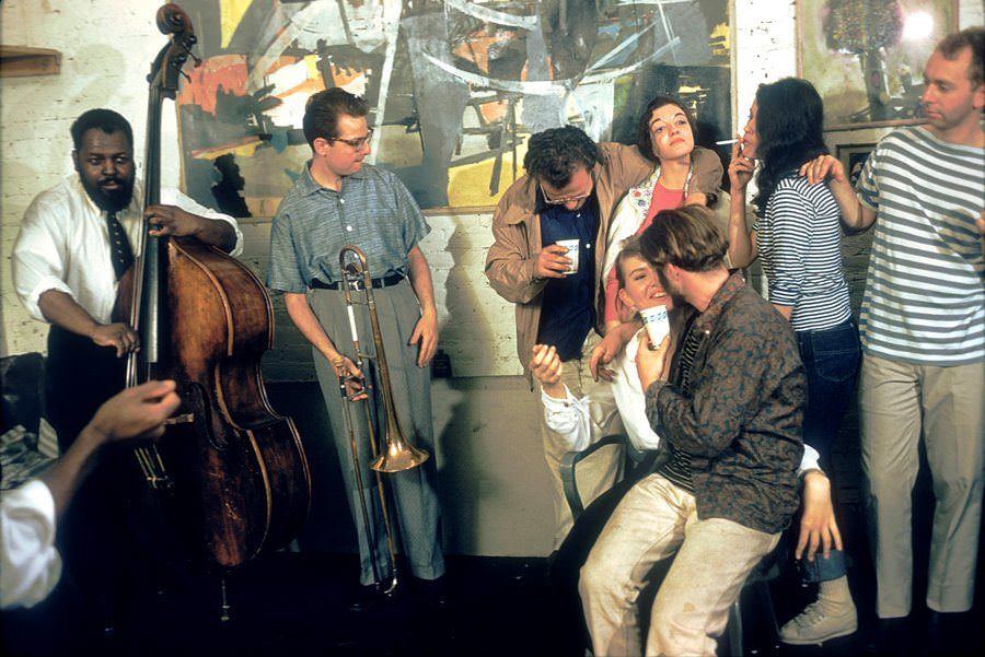 The Walter Bows Band plays a party at an artist's loft in 1959.