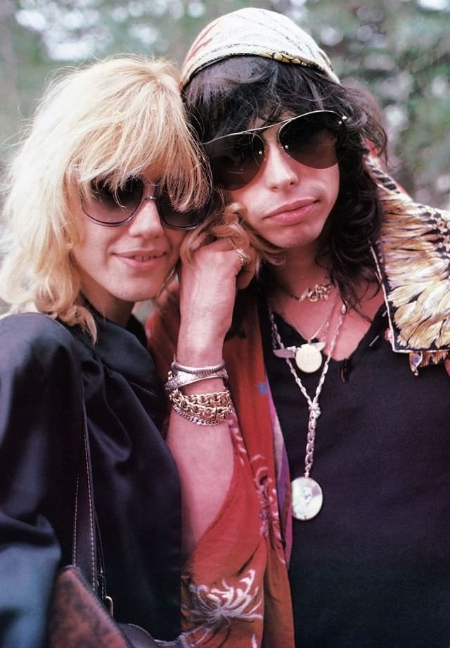 Cyrinda Foxe with her husband Steven Tyler