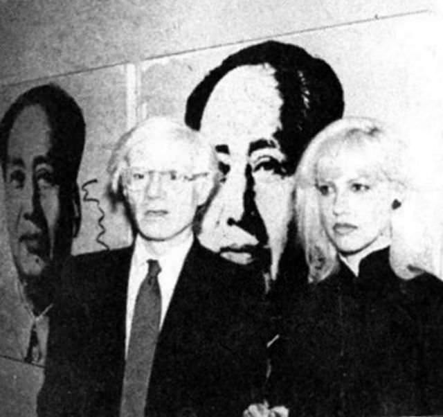 Cyrinda Foxe with Andy Warhol