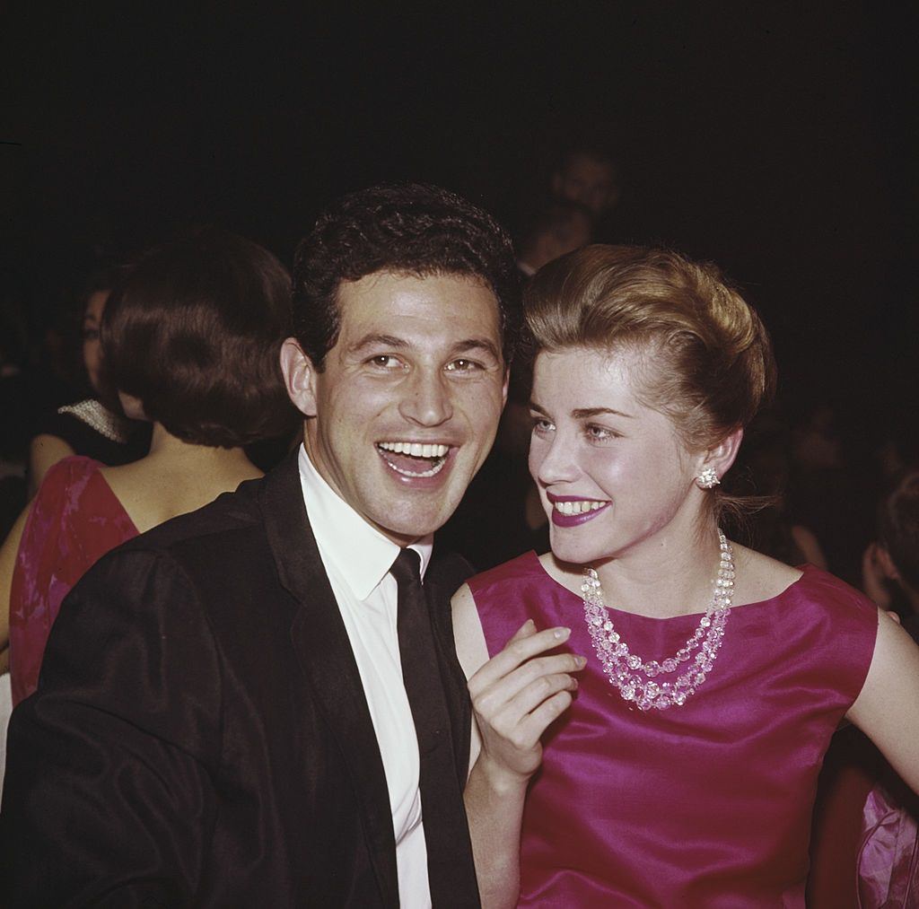 Dolores Hart with actors John Gabriel, 1960