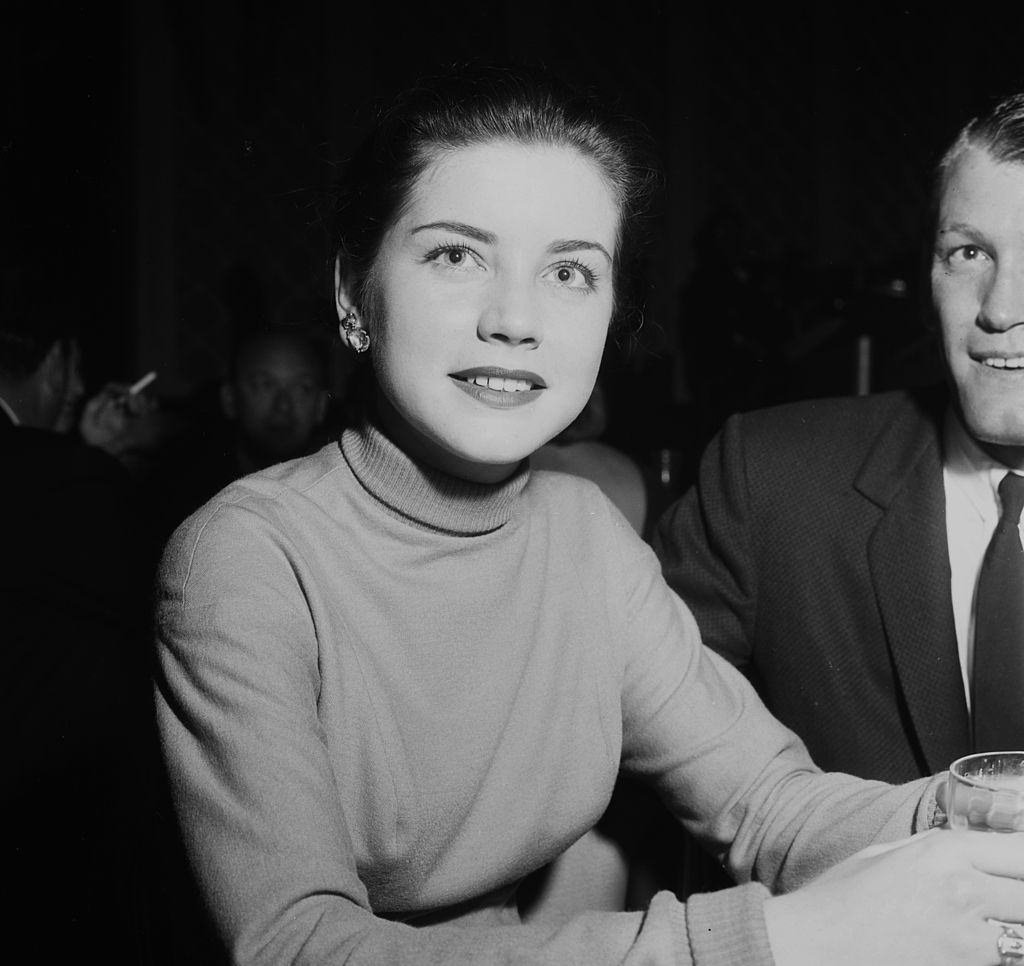Dolores Hart at the Cocoanut Grove in Los Angeles, 1957