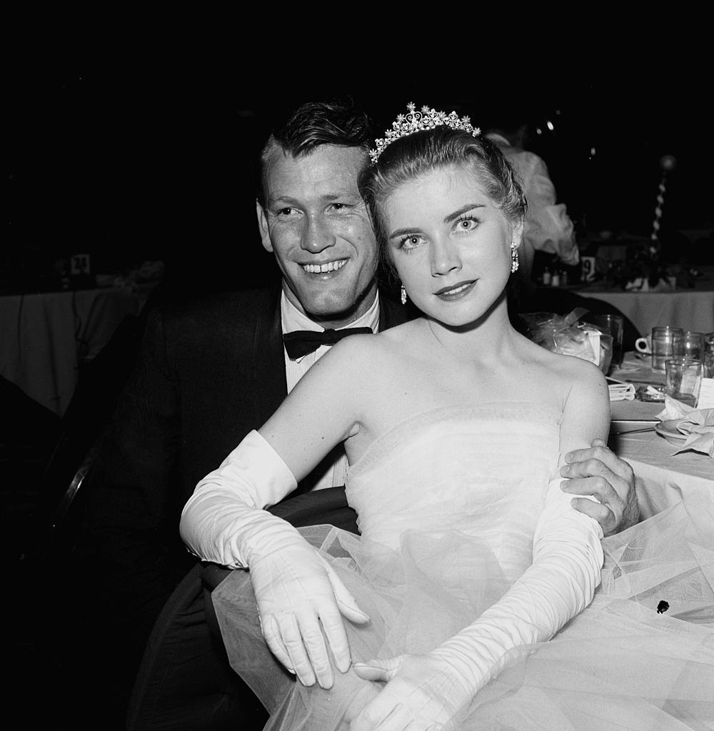 Dolores Hart with Earl Holloway, 1957