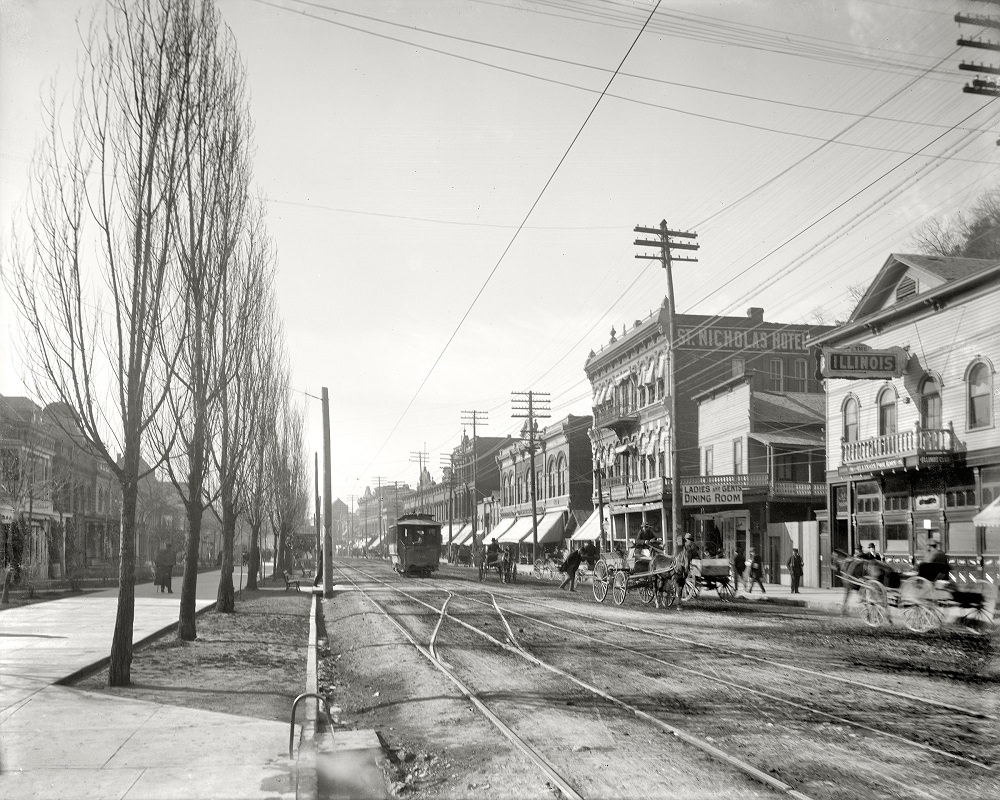 Central Avenue, Hot Springs, Arkansas, 1900