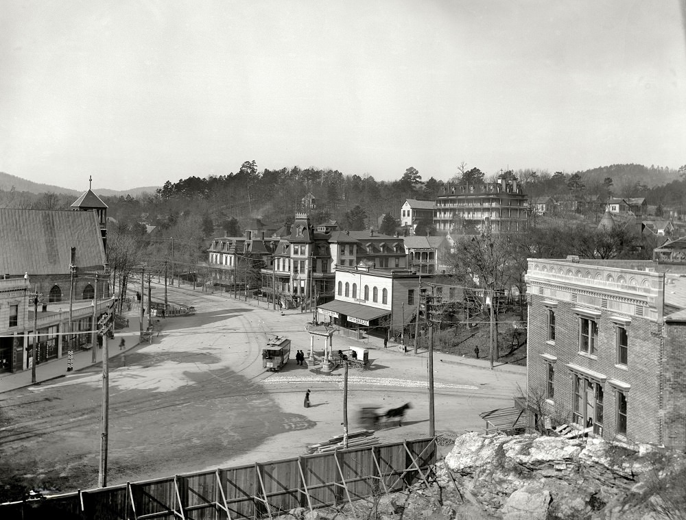 Seven Points, Hot Springs, Arkansas, circa 1900