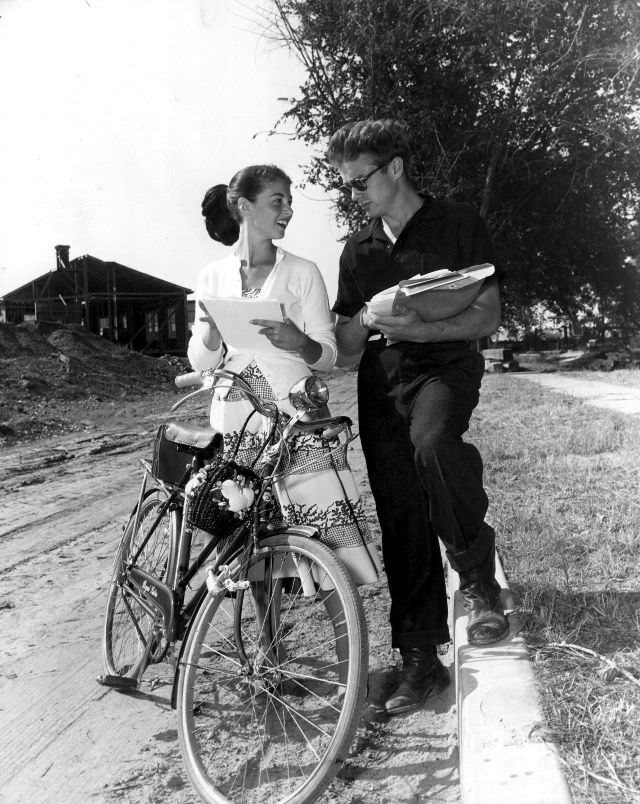 Pier Angeli with James Dean, 1954