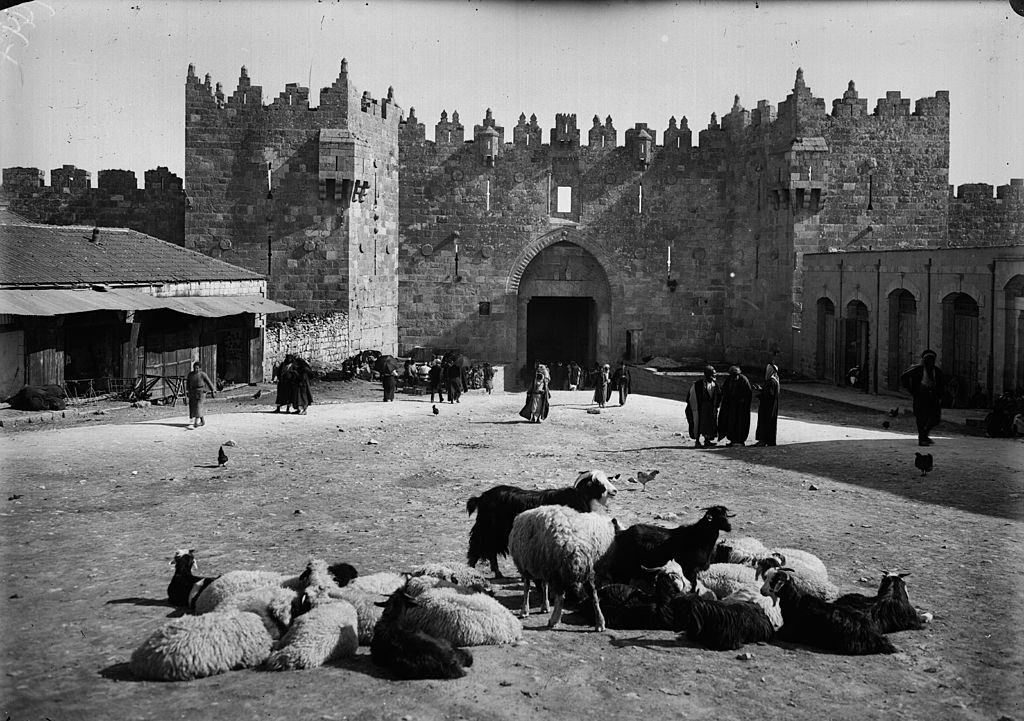Gate of Damascus, Jerusalem, 1900