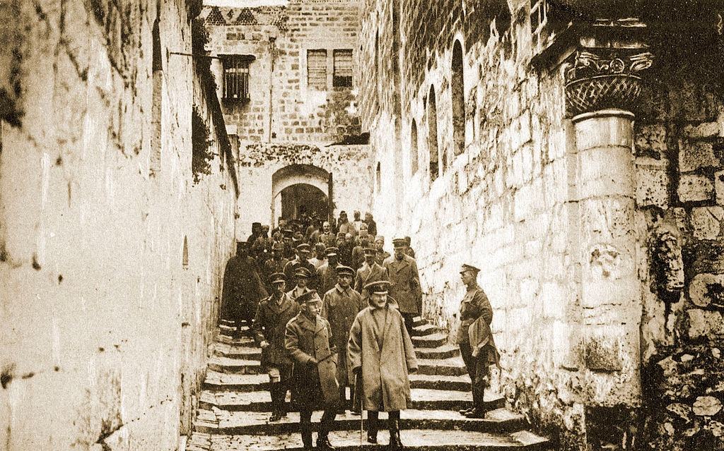 The Duke of Connaught and the British army on their way to the Church of the Holy Sepulchre, Jerusalem , 1900