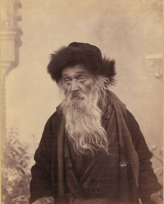 A Jewish rabbi living in Jerusalem, called, in the original caption, "The Jew of Jerusalem, Circa 1900-1910.