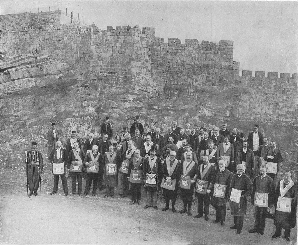 English Freemasons at Jerusalem, 1898