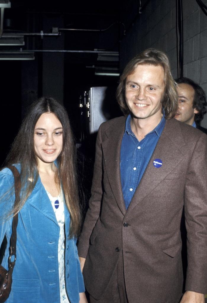 Marcheline Bertrand and Jon Voight at the Madison Square Garden in New York City, 1972