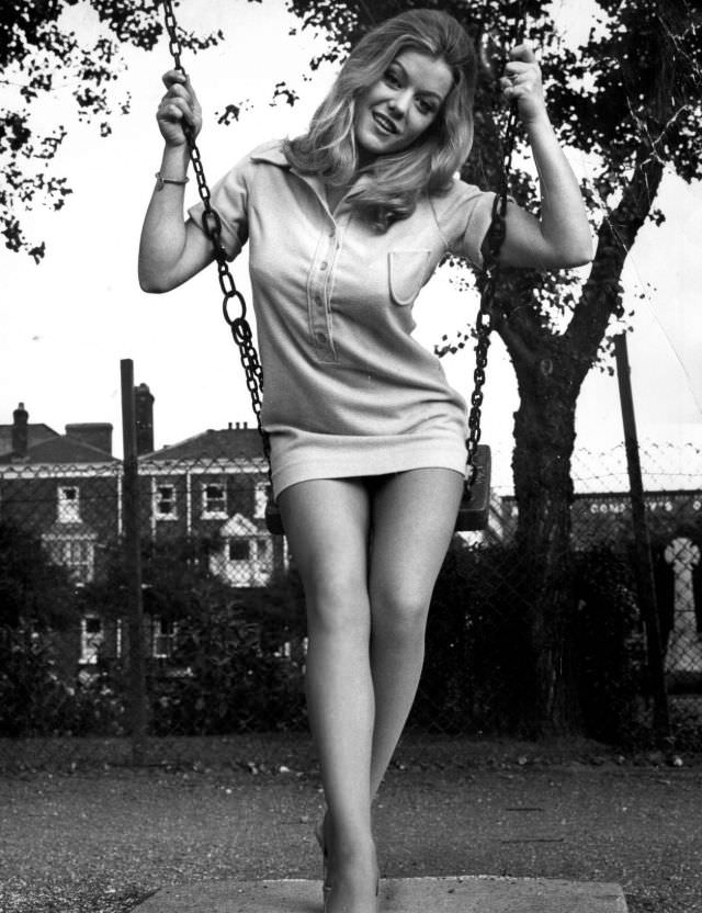 Margaret Nolan in her garden