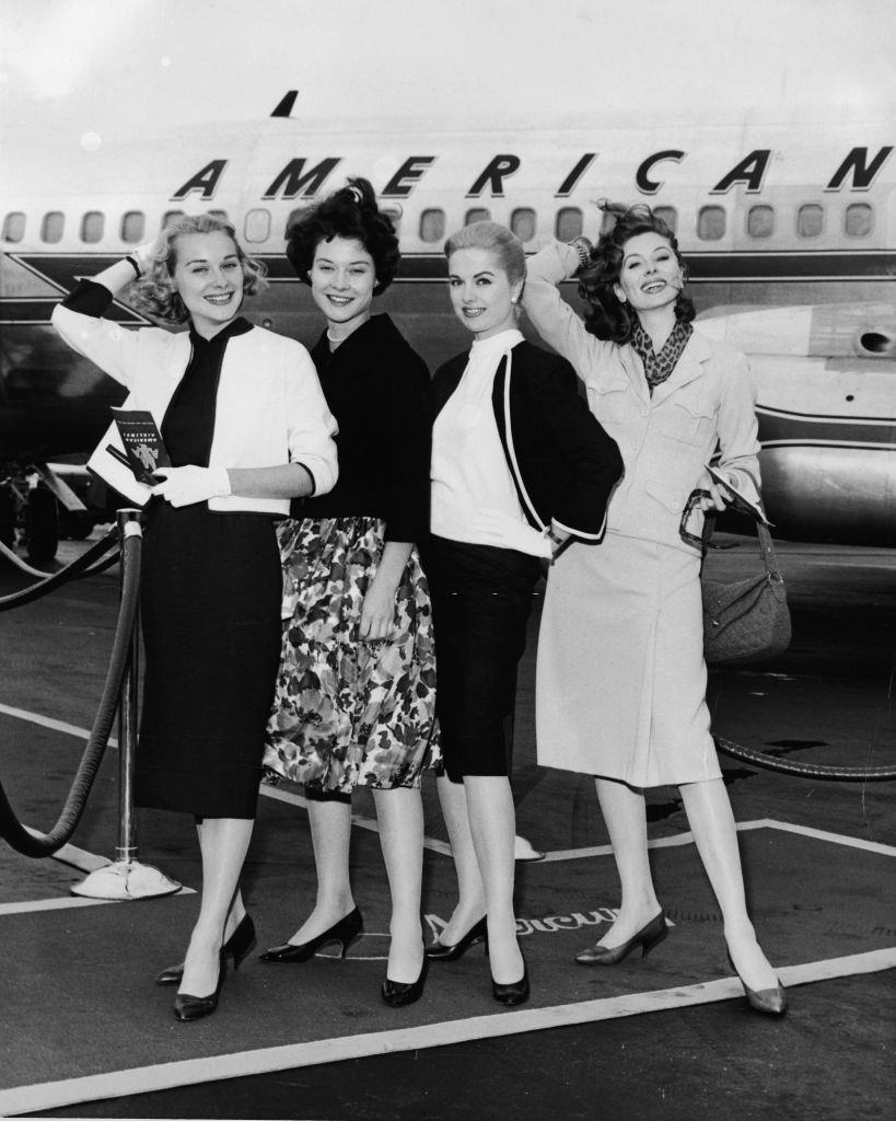 Martha Hyer with Daine Baker, Hope Lange and Suyzy Parker, 1959