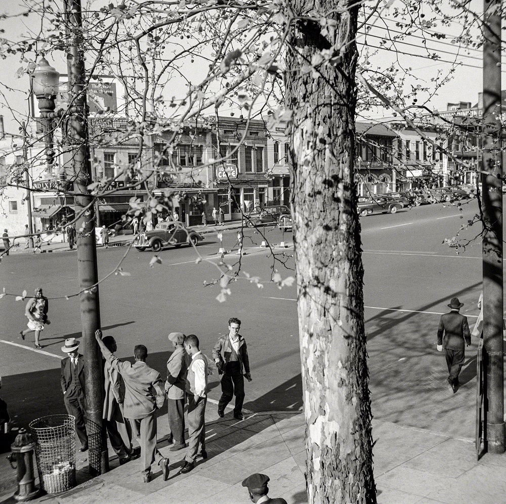 In front of City Hall, Montgomery, Alabama, March 1943