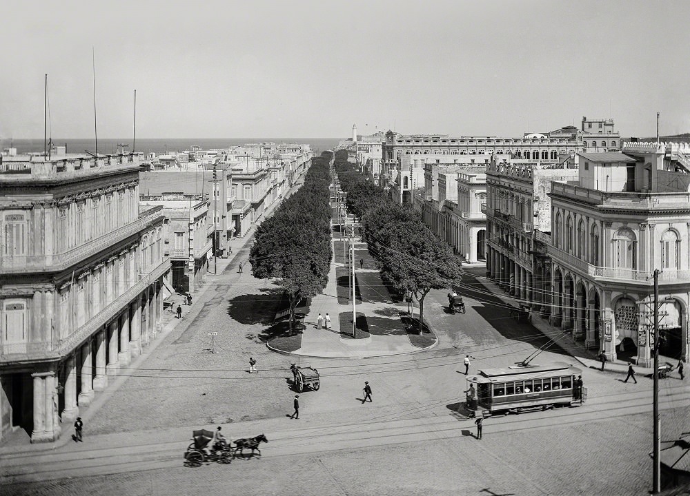 The Prado, Havana, Cuba, 1904