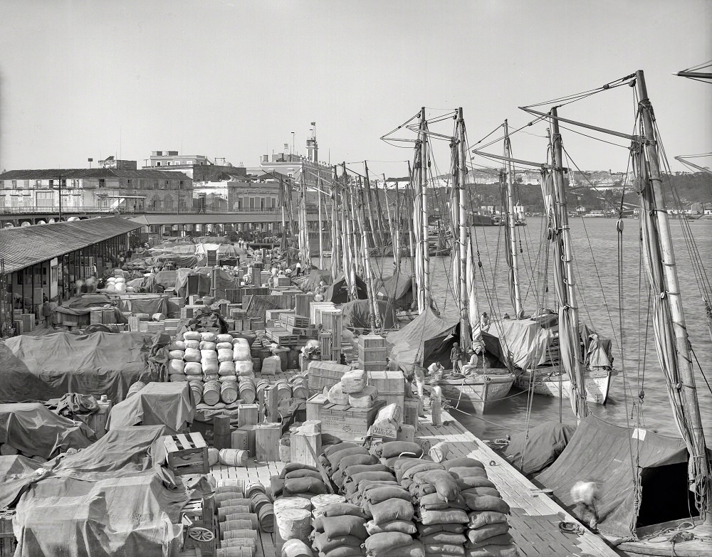 Muelle San Francisco, Havana, Cuba circa 1904