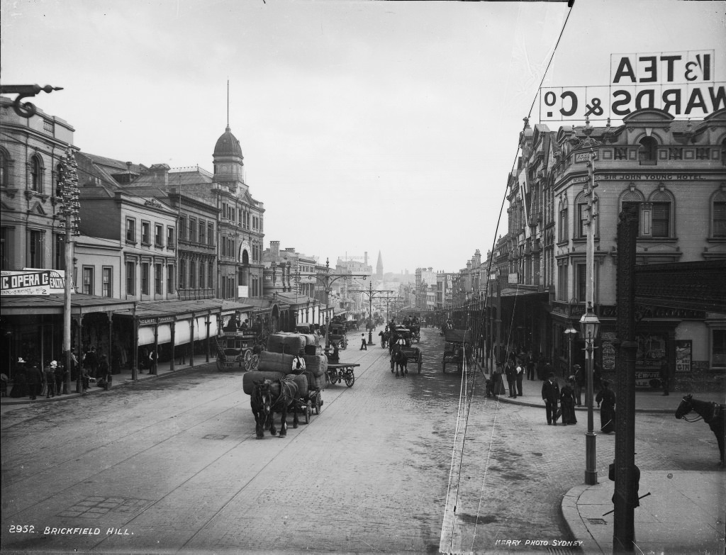 Brickfield Hill, Sydney, 1905