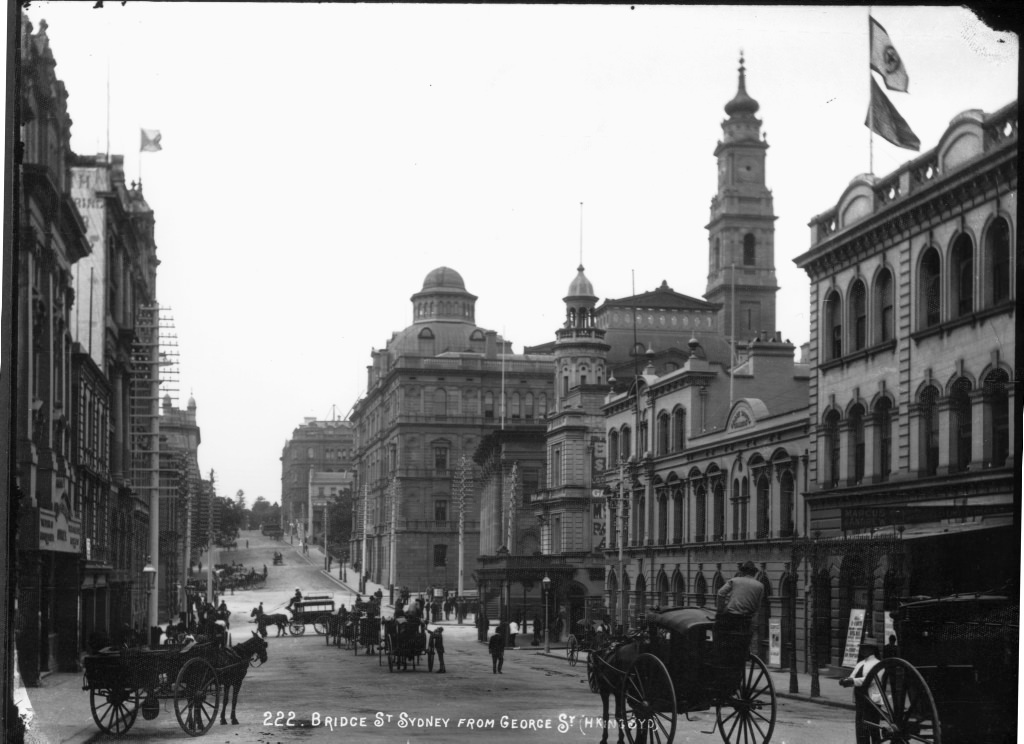Bridge Street from George Street, Sydney, 1907