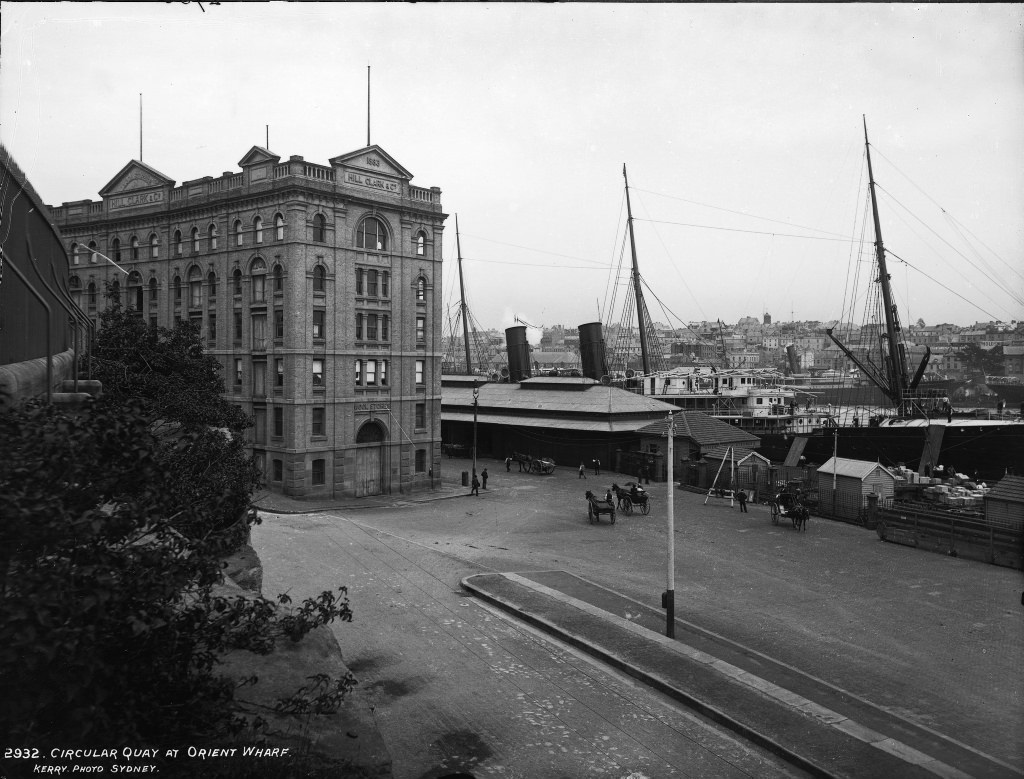 Circular Quay at Orient Wharf, Sydney, 1907
