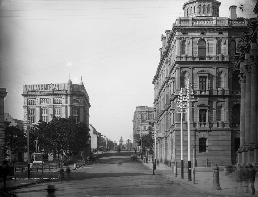 Exchange Corner, Bridge Street, Sydney, 1904