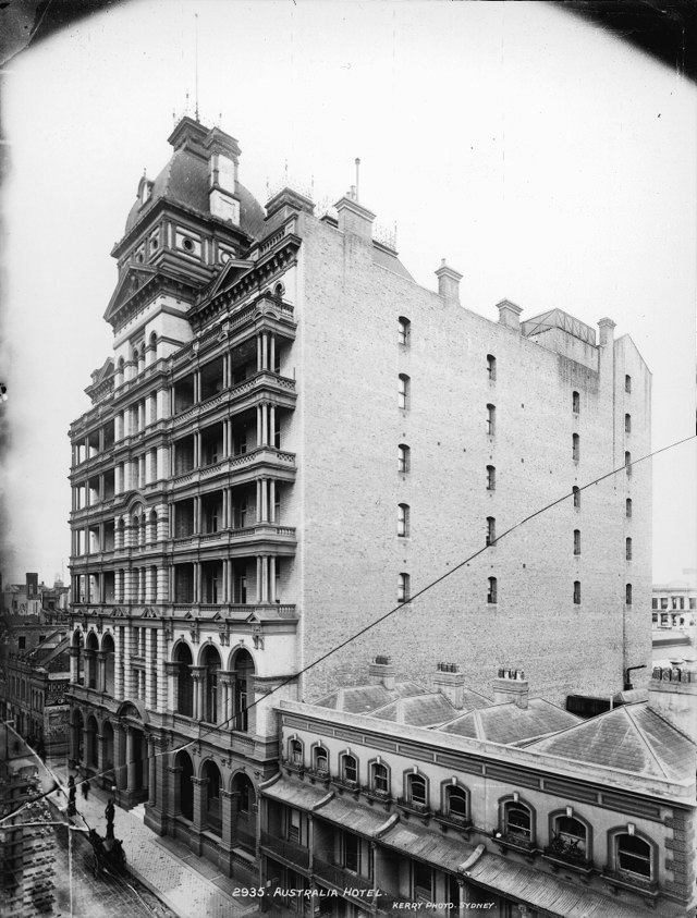 Hotel Australia, Sydney, 1905