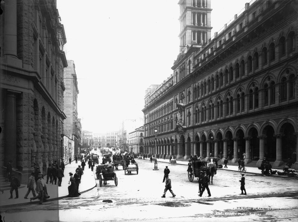 Martin Place, Sydney, 1909