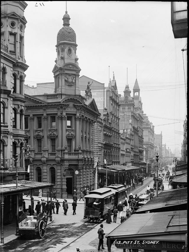 Pitt Street, Sydney, 1908