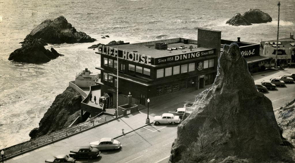 San Francisco's Cliff House as it appeared May 20, 1954