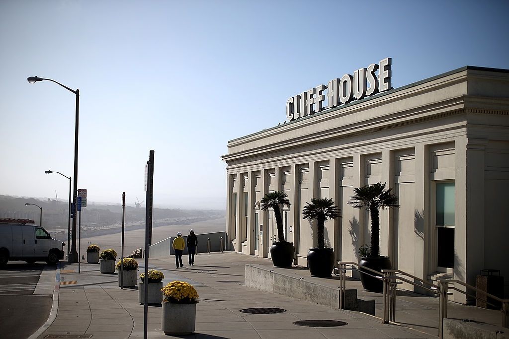 A view of the Cliff House restaurant on October 10, 2013