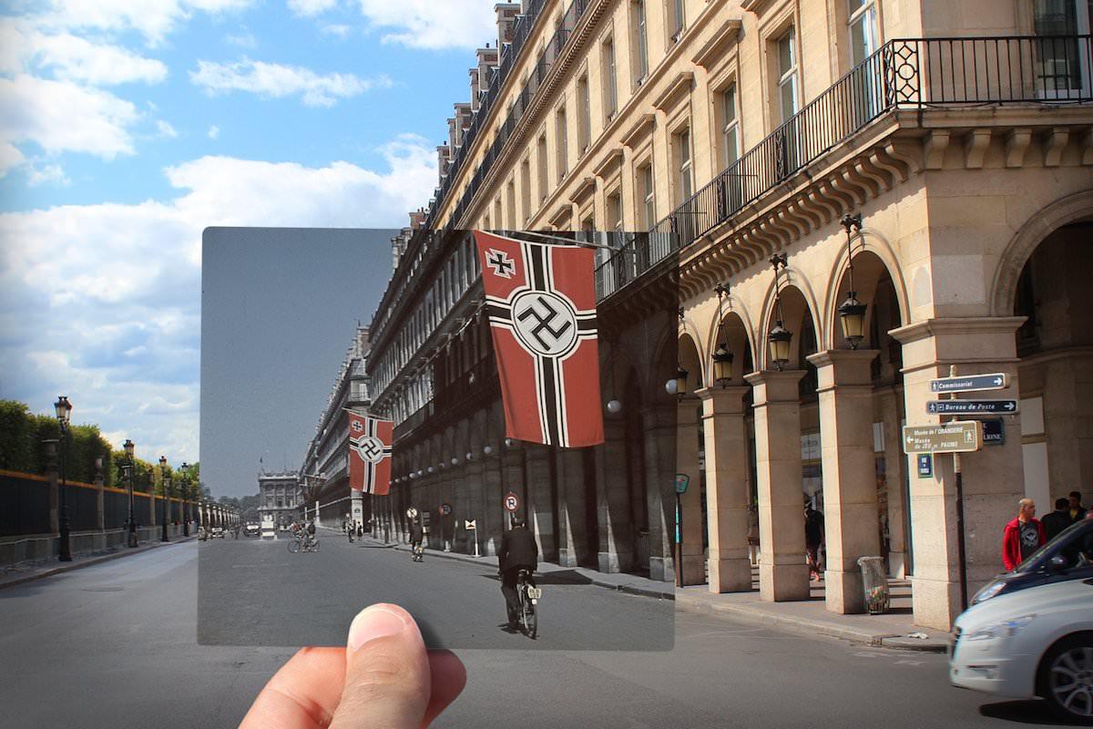 Rue de Rivoli, during the Nazi occupation, c.1942