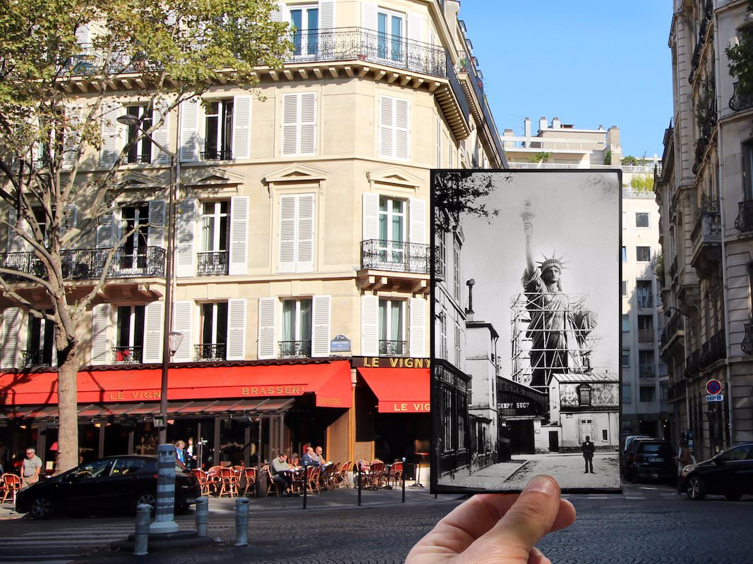 The Statue of Liberty on Boulevard de Courcelles, 1883