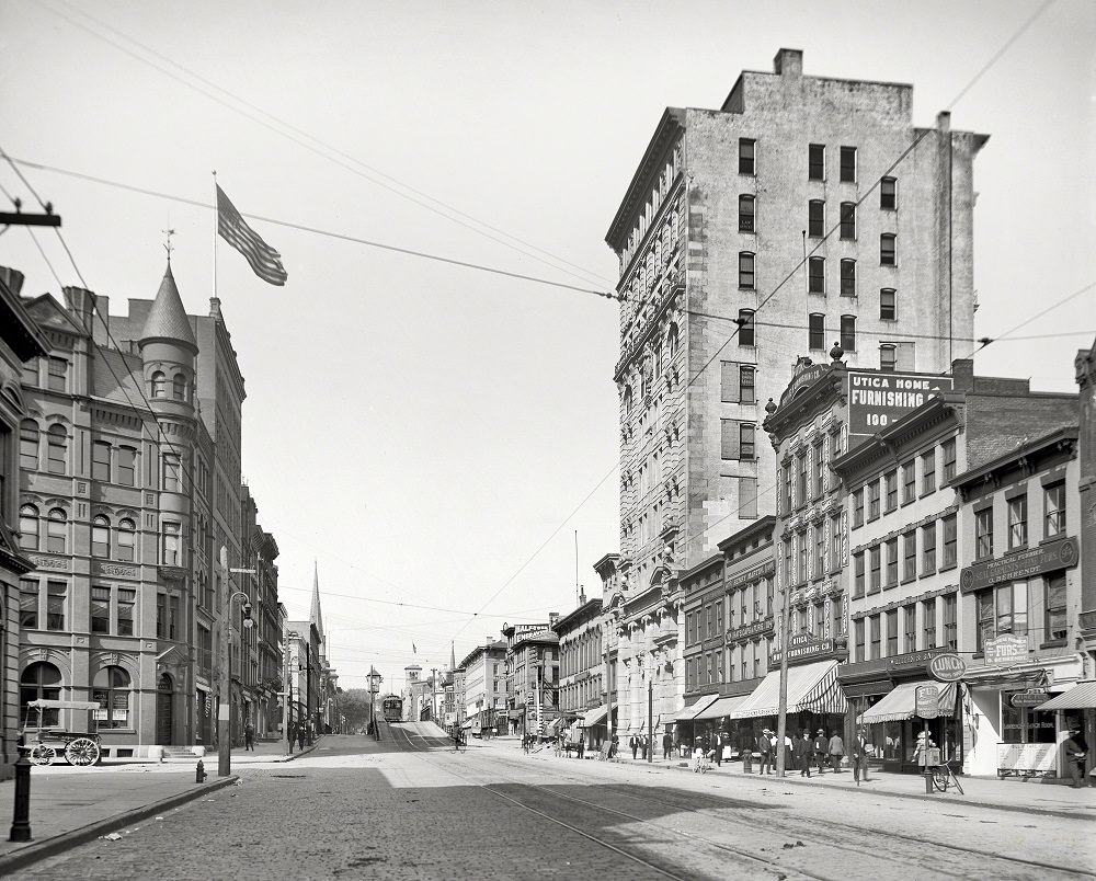Lower Genesee Street - Utica, New York, 1905