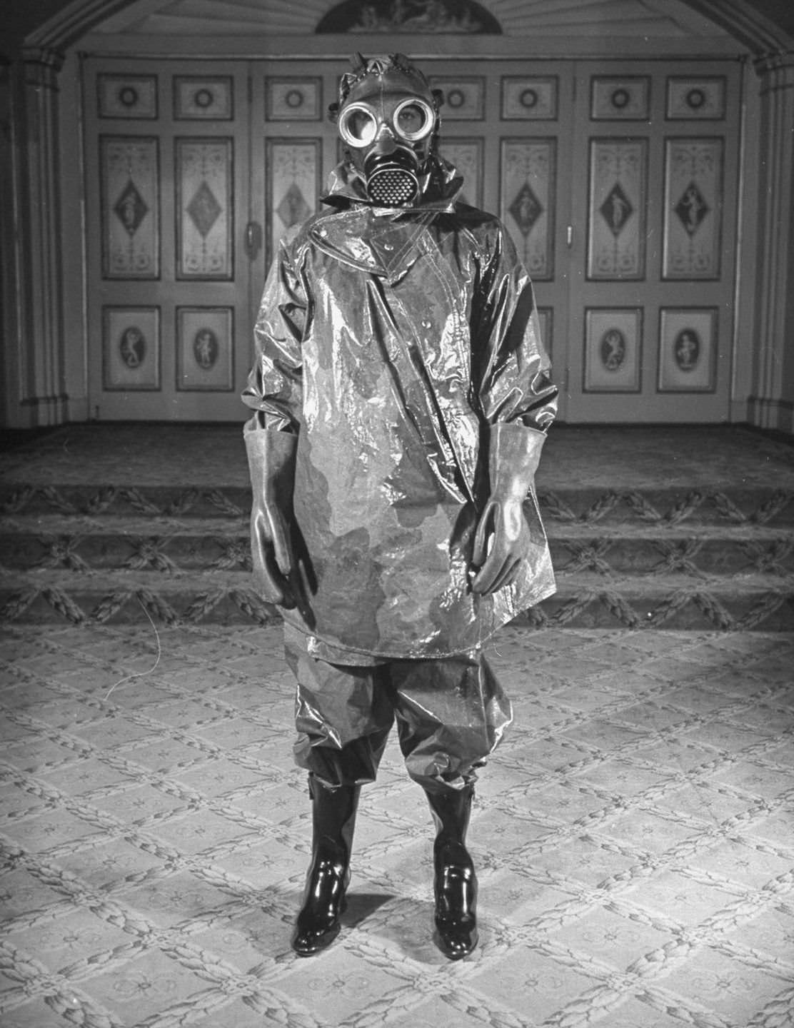 Decontamination suit.