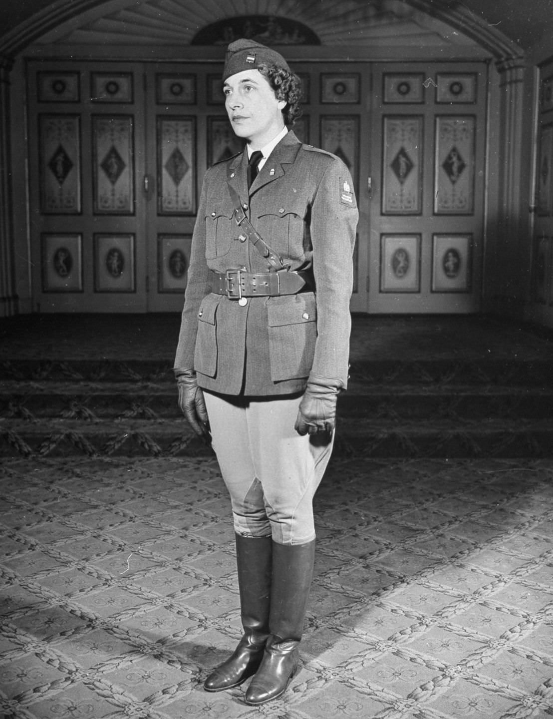 American Womens Voluntary Service motorcycle uniform.