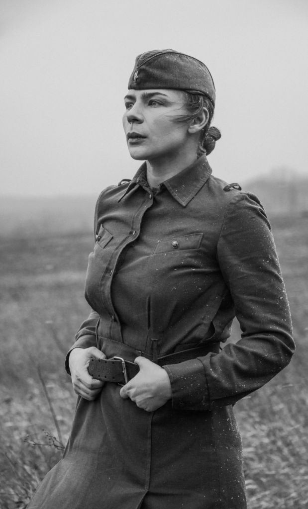 Soviet woman soldier World War II.