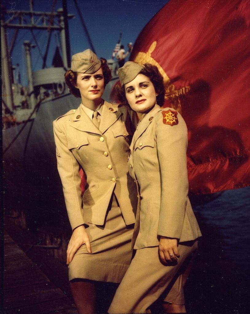 Women's Army Corps at the Hampton Roads Port of Embarkation, Newport News, Virginia, 1940s.