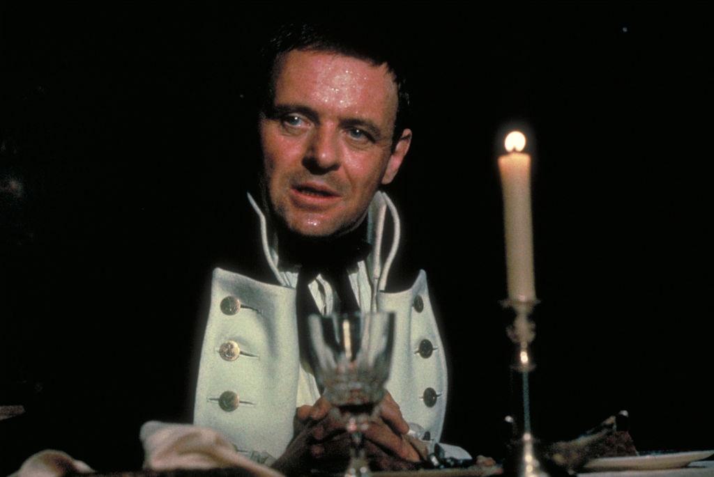 Anthony Hopkins as Captain Bligh in the film 'The Bounty', 1984